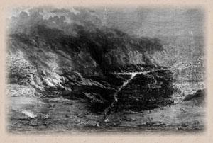 시카고 불의 오래된 그림